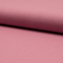 Tissu Popeline Unie Vieux Rose