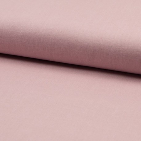 Tissu Popeline Unie Poudre 