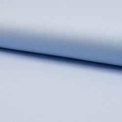 Tissu Popeline Unie Bleu Ciel 