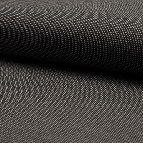 Tissu Jacquard Pied de Poule Noir Blanc 