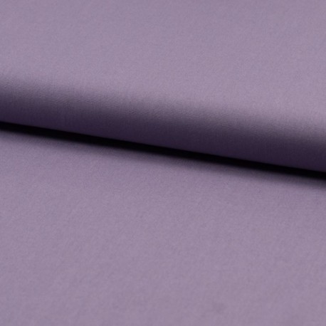 Tissu Popeline Unie Bio Lilas