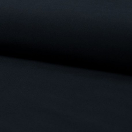 Tissu Popeline Unie Bio Navy