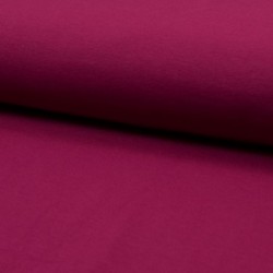Tissu Popeline Unie Bio Framboise
