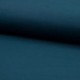 Tissu Popeline Unie Bio Bleu Pétrole