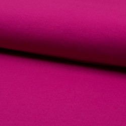 Tissu Popeline Unie Bio Fuchsia