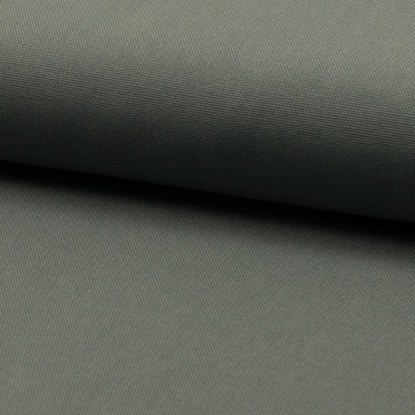 Tissu Toile Coton Canvas Gris 