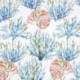 Tissu Toile Imprimée Corallo Multicolore 