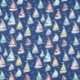 Tissu Toile Imprimée Croisiere Multicolore 