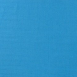 Tissu Toile Fluide Polyester Bleu 