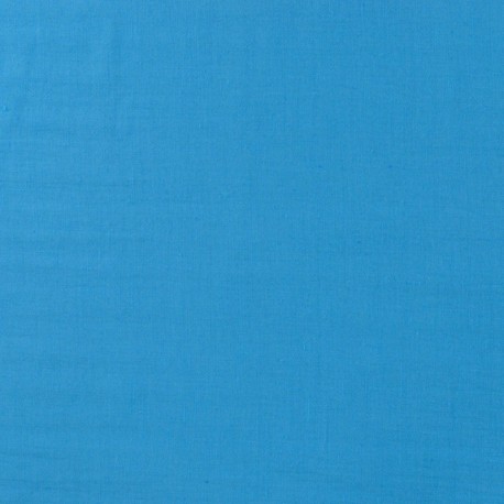 Tissu Toile Fluide Polyester Bleu 