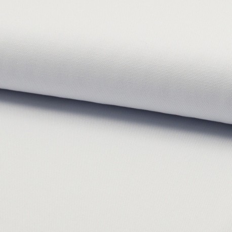 Tissu Toile Coton Canvas Blanc 