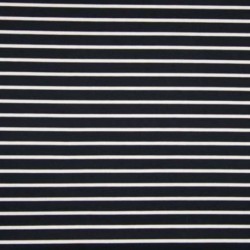 Tissu Punta Yarn Moyenne Rayure Navy