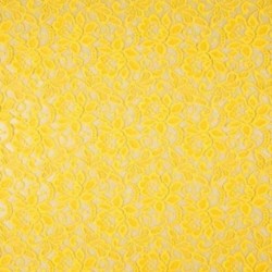 Tissu Dentelle Candy Jaune