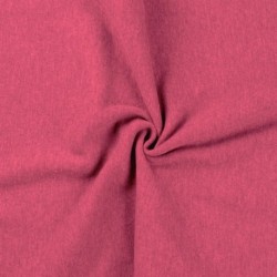 Tissu Bord Cote Uni Rouge Melangé