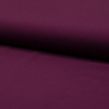 Tissu Viscose Uni Bordeaux 