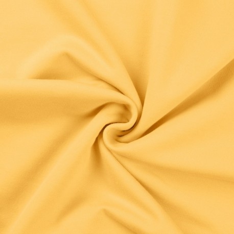 Tissu Sweat French Terry Jaune Clair