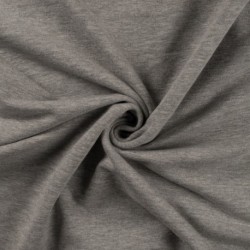 Tissu Sweat French Terry Gris Chiné