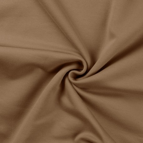 Tissu Sweat French Terry Taupe 