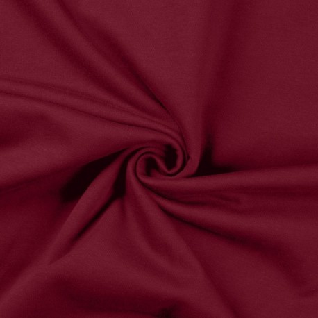 Tissu Sweat French Terry Bordeaux 