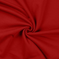 Tissu Sweat French Terry Rouge Foncé