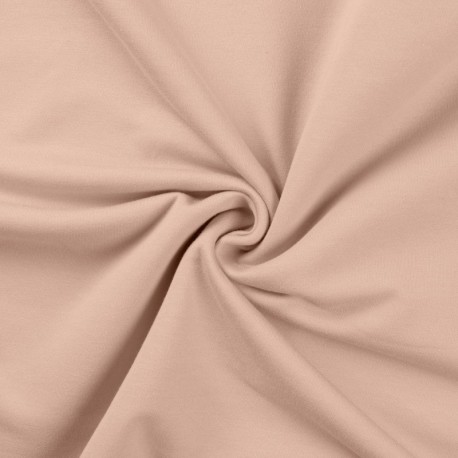 Tissu Sweat French Terry Poudre