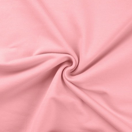 Tissu Sweat French Terry Rose