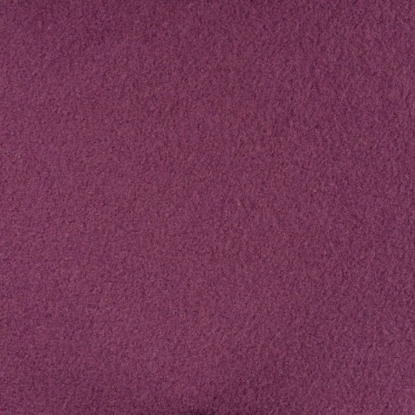 Tissu Laine Bouillie Unie Bordeaux