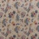 Tissu Toile Imprimée Hycu Fleur Bleu Fond Coloris Lin