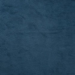 Tissu Sweat Reversible Uni Bleu Petrole