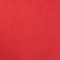 Tissu Sweat Reversible Uni Rouge