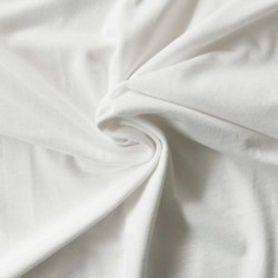 Tissu Jersey Uni Blanc 