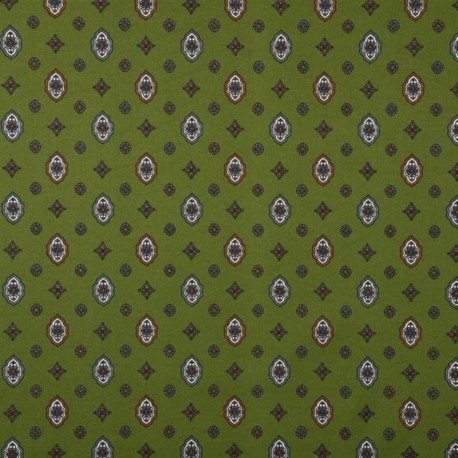 Tissu Provençal Brillane Vert