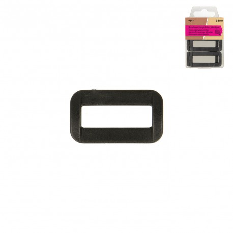 Boucles rectangulaires noires