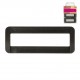 Boucles rectangulaires noires