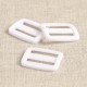 Boucles de sac coulissantes blanc 20 mm