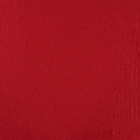 Tissu Toile Twill Viscose Rouge 