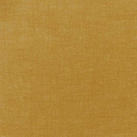 Tissu Calanques Enduit Chine Moutarde 