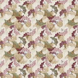 Tissu Popeline Imprimée Kaizu Kaki rose 
