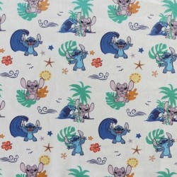 Tissu Imprimé Licence Lilo&stitch Summer Multico