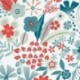 Tissu Saffy Coton Imprimé Bleu Grande Largeur