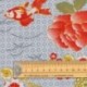 Tissu Coton Imprimé Yozu Gris 
