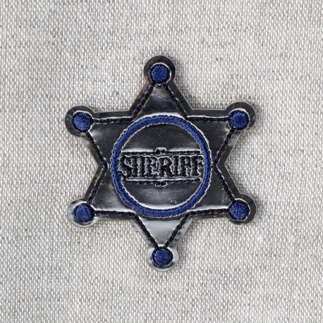 Ecusson police/sherif - Sherif argent