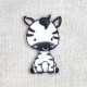 Ecusson petits animaux - Zebre