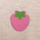 Ecusson fraise - Rose