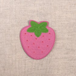 Ecusson fraise - Rose
