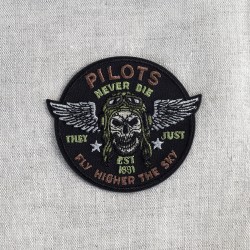 Ecusson blasons - Pilots never die