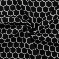Tissu Jersey Imprimé Friso Noir 