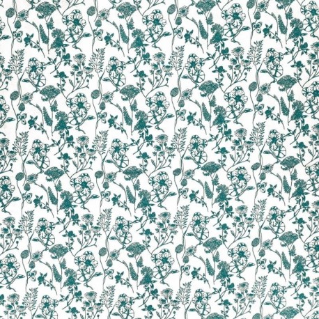 Tissu Nadine Coton 57fils Canard 
