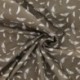 Tissu Plume Coton 57fils Taupe 