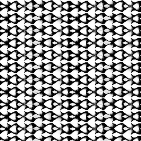 Tissu Bengaline Stretch Imprimé Goutte Noir 
